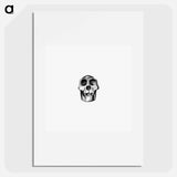アートポスター-Skull from Voyages and Adventures in Equatorial Africa
 - 大英図書館 Poster.