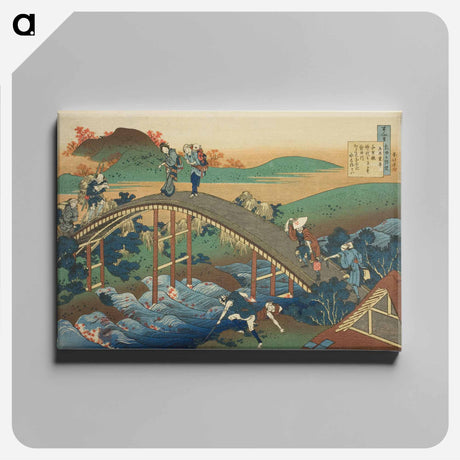 アートパネル-Hokusai's Poem by Ariwara no Narihira - 葛飾 北斎 Canvas.