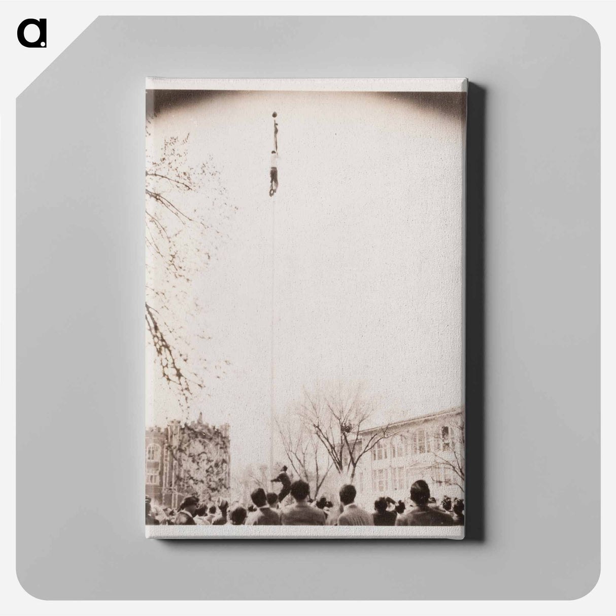 アートパネル-Man Climbing a Flag Pole
 - セントルイス美術館 Canvas.