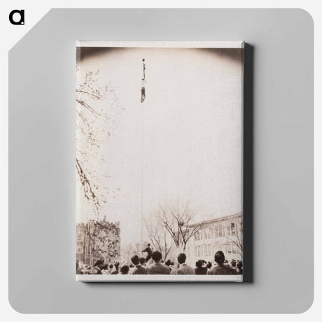 アートパネル-Man Climbing a Flag Pole
 - セントルイス美術館 Canvas.