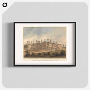 アートポスター-North West View of Blithfield; Staffordshire, the Seat of the Right Hon'ble, Lord Bagot
 - イェール大学アートギャラリー Poster.