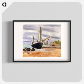 アートポスター-Boats at Etretat - アンリ マティス Poster.
