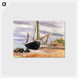 アートポストカード-Boats at Etretat - アンリ マティス Postcard.