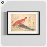 アートポスター-Isaki and Kasago Fish, from the series Uozukushi (Every Variety of Fish)
 - 歌川 広重 Poster.