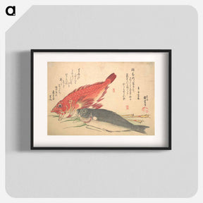 アートポスター-Isaki and Kasago Fish, from the series Uozukushi (Every Variety of Fish)
 - 歌川 広重 Poster.