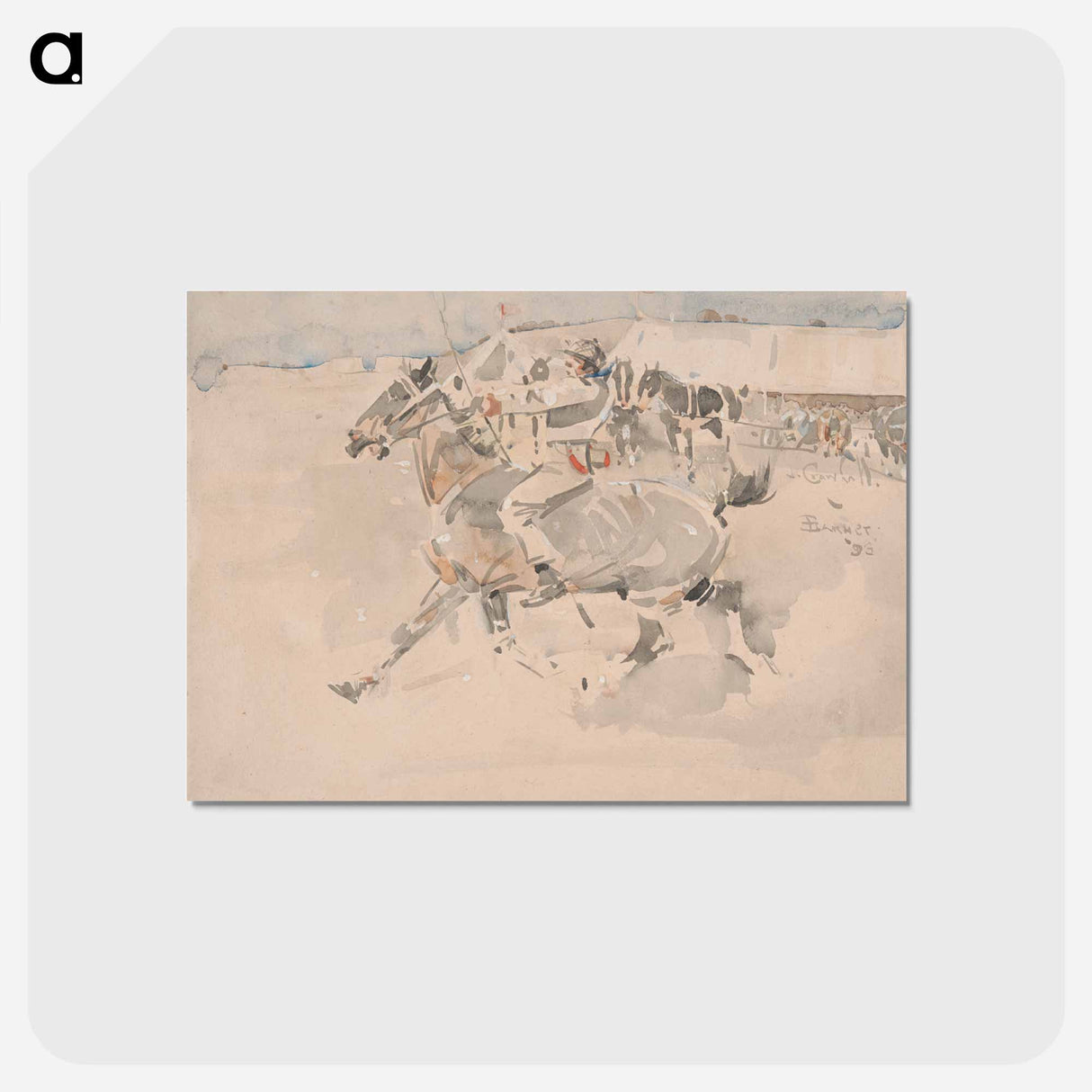 アートポストカード-Barnett Fair, putting him through his paces
 - イェール大学アートギャラリー Postcard.