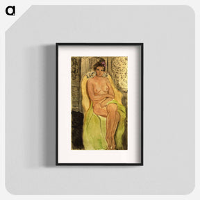 アートポスター-Nude in an Armchair, Legs Crossed - アンリ マティス Poster.