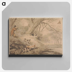 アートパネル-Woodcock Shooting
 - イェール大学アートギャラリー Canvas.