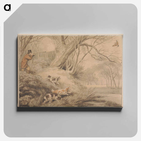 アートパネル-Woodcock Shooting
 - イェール大学アートギャラリー Canvas.