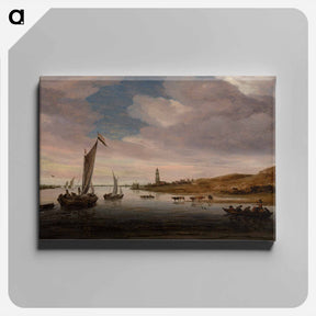 アートパネル-Rhine River View near Rhenen
 - バーンズ・コレクション Canvas.