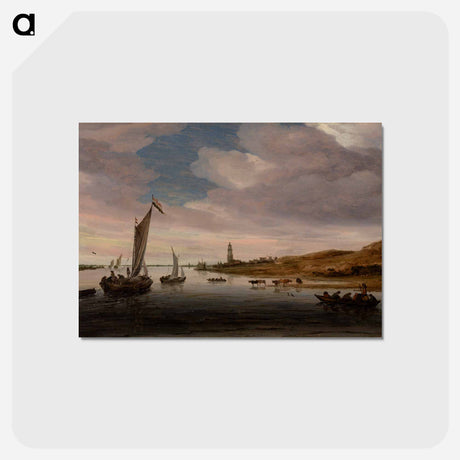 アートポストカード-Rhine River View near Rhenen
 - バーンズ・コレクション Postcard.