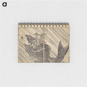 アートメモ帳-Picture Book of The Tōshisen (Chinese verses by Takai Ranzan), Series Seven - 葛飾 北斎 Memo.