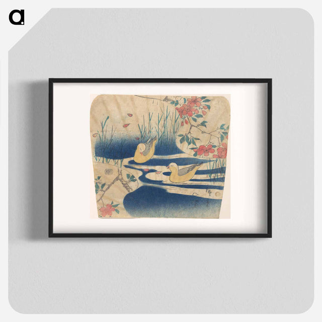 アートポスター-Cherry Blossoms and Bird
 - 歌川 広重 Poster.