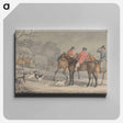 アートパネル-Foxhunting: The Meet, With Hounds Coming Out of Kennel
 - イェール大学アートギャラリー Canvas.