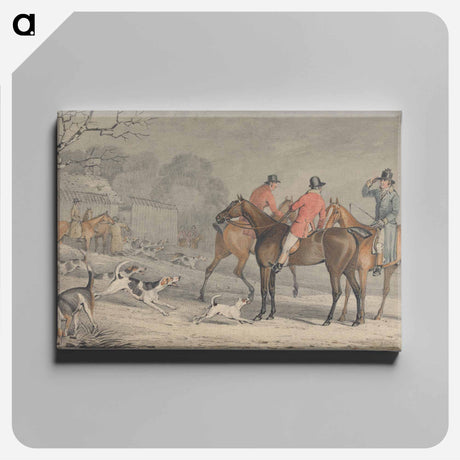 アートパネル-Foxhunting: The Meet, With Hounds Coming Out of Kennel
 - イェール大学アートギャラリー Canvas.