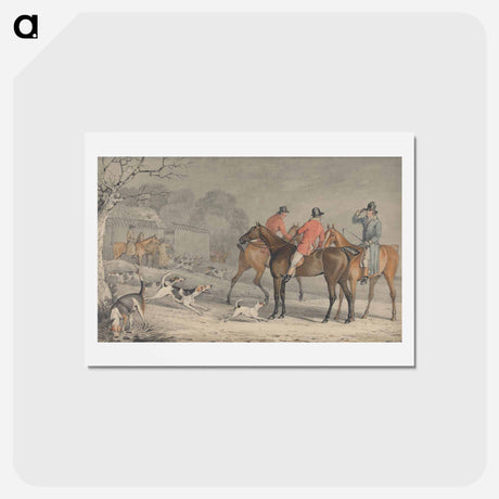 アートポストカード-Foxhunting: The Meet, With Hounds Coming Out of Kennel
 - イェール大学アートギャラリー Postcard.