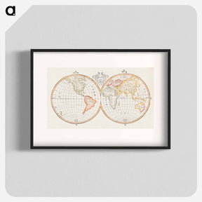 アートポスター-Chinese World Map
 - ボストン公共図書館 Poster.
