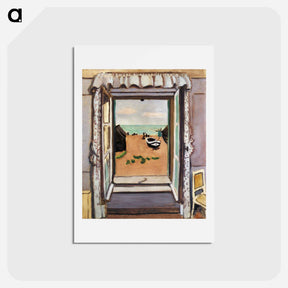 アートポストカード-Open Window, Etretat - アンリ マティス Postcard.