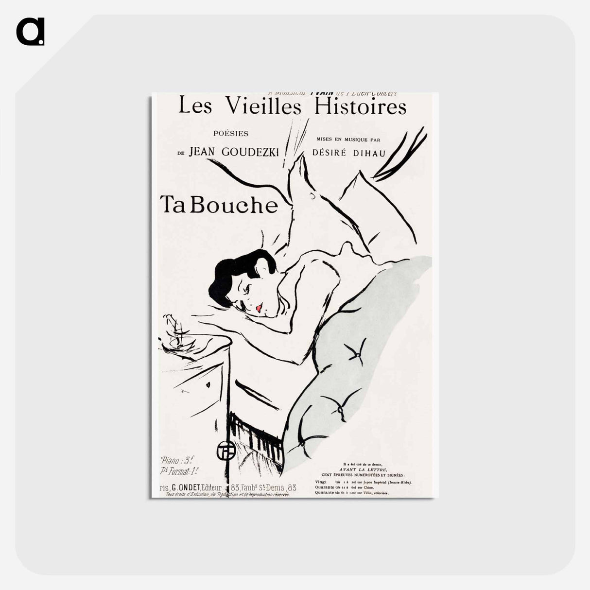 アートポストカード-Ta Bouche
 - クリーブランド美術館 Postcard.