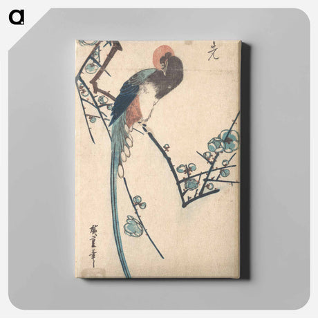 アートパネル-Long Tailed Bird
 - 歌川 広重 Canvas.