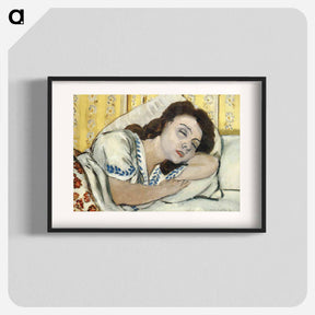 アートポスター-Portrait of Margurite sleeping - アンリ マティス Poster.