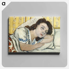 アートパネル-Portrait of Margurite sleeping - アンリ マティス Canvas.