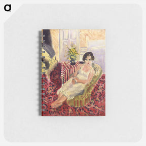 アートメモ帳-Seated Figure, Striped Carpet - アンリ マティス Memo.