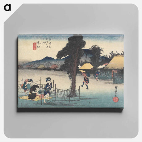 アートパネル-Minakuchi, Meibutsu Kanpyō
 - 歌川 広重 Canvas.