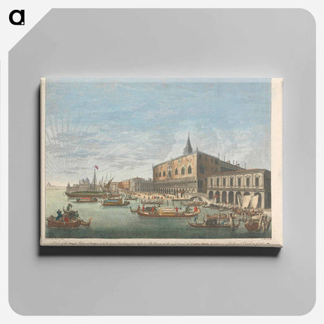 アートパネル-A View of the Doge's Palace at Venice with the Grand landing place before it
 - イェール大学アートギャラリー Canvas.