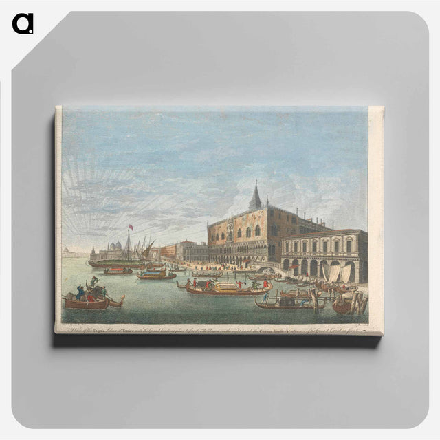 アートパネル-A View of the Doge's Palace at Venice with the Grand landing place before it
 - イェール大学アートギャラリー Canvas.