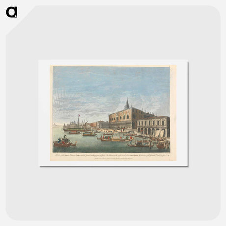 アートポストカード-A View of the Doge's Palace at Venice with the Grand landing place before it
 - イェール大学アートギャラリー Postcard.