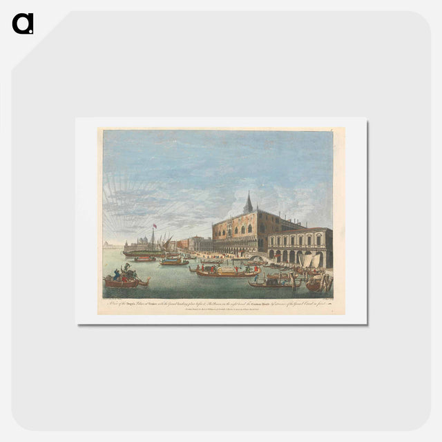 アートポストカード-A View of the Doge's Palace at Venice with the Grand landing place before it
 - イェール大学アートギャラリー Postcard.