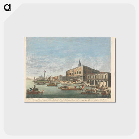 アートポストカード-A View of the Doge's Palace at Venice with the Grand landing place before it
 - イェール大学アートギャラリー Postcard.