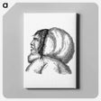 アートパネル-Eskimo from The Last Franklin Expedition with Fox, Capt. McClintock
 - 大英図書館 Canvas.