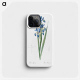 Blue iris illustration from Les liliacées - Pierre-Joseph Redouté Phone Case.