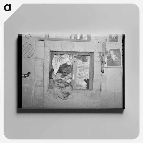 アートパネル-Farmyard of Black Canyon Project
 - ラッセル リー Canvas.