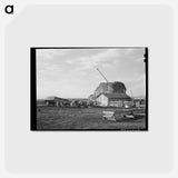 アートポストカード-Farmyard of Black Canyon Project
 - ラッセル リー Postcard.
