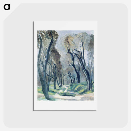 アートポストカード-Avenue of Olive Trees - アンリ マティス Postcard.