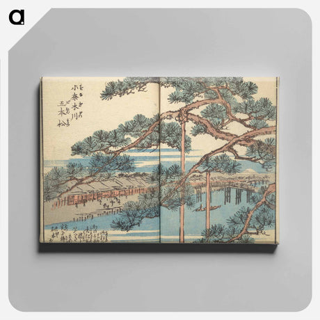 アートパネル-Picture Book of the Souvenirs of Edo
 - 歌川 広重 Canvas.