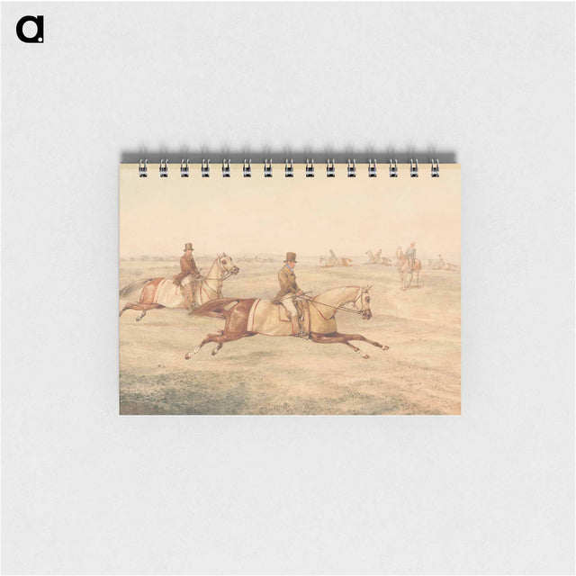 アートメモ帳-Two Riders Exercising Horses at a Gallop
 - イェール大学アートギャラリー Memo.