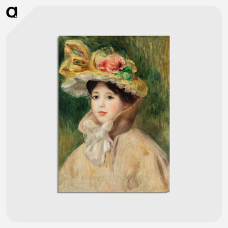 アートポストカード-Woman with Capeline
 - バーンズ・コレクション Postcard.