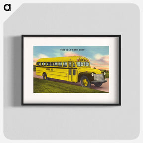 アートポスター-School Bus
 - ボストン公共図書館 Poster.