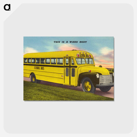 アートポストカード-School Bus
 - ボストン公共図書館 Postcard.