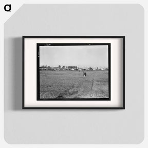 アートポスター-Farm Security Administration (FSA) migratory labor camp. Brawley, California. Plenty of space for children to play is provided. - ドロテア ラング Poster.