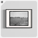 Farm Security Administration (FSA) migratory labor camp. Brawley, California. Plenty of space for children to play is provided. - Dorothea Lange Poster.