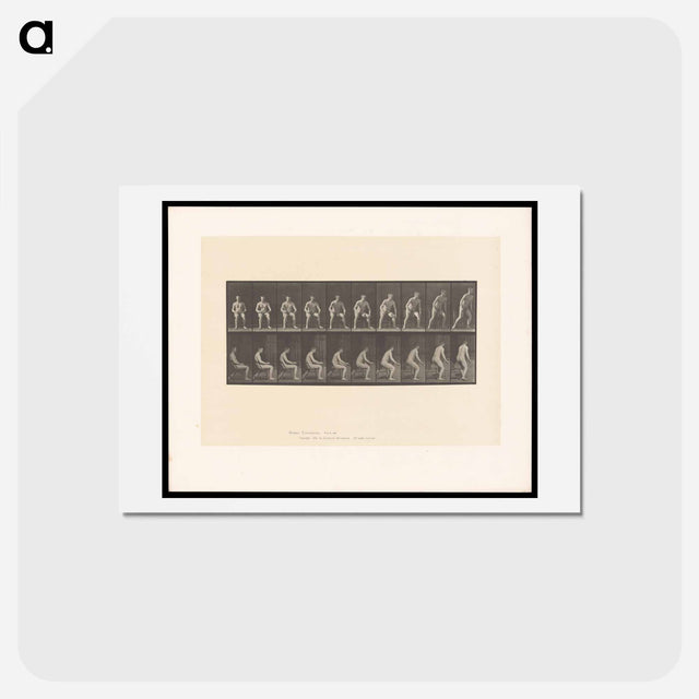 アートポストカード-Rising Nude
 - エドワード マイブリッジ Postcard.