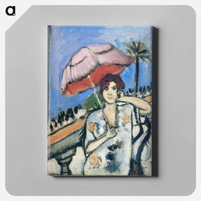 アートパネル-Woman with Umbrella - アンリ マティス Canvas.