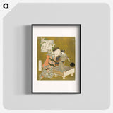 Hokusai's Puppet on Go Game Board - Katsushika Hokusai Poster.