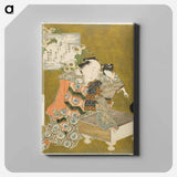 Hokusai's Puppet on Go Game Board - Katsushika Hokusai Canvas.