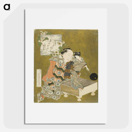 アートポスター-Hokusai's Puppet on Go Game Board - 葛飾 北斎 Poster.